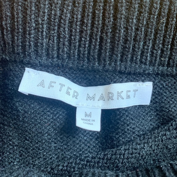 *Never Worn* Off Shoulder Black Sweater - Picture 2 of 2